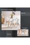 DORTHY NEW 1+4 DINING SET - WHITE NATURAL - 4