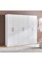 Flexo 6 Door Wardrobe - White