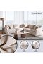 Hustler Corner Sofa Set - Beige - 8