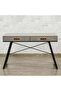 Deroche Writing Desk With Drawer - Grey Black - 7