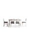 Redley 1+6 Dining Set Solid Wood - Black - 7