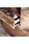 June Office Desk Right Side Return 240cm - Teak & Light Grey - 5