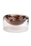 Quasimodo Glass Handpainted Ribbon Bowl 25x25x12.5cm - Brown - 3