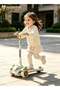 3-Wheel Kids Scooter, Kick Scooter With Height Adjustable, Music, Light-Up Wheels, Portabl - 2