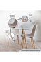 Kenston 1+6 Dining Set - Clear Beige - 7