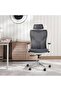 Winger Office High Back Chair With Adjustable Armrest - Dark Grey - 2