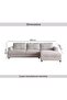 SYNES CORNER SOFA SET - BEIGE - 8