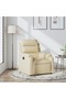 Fotoliu rabatabil, crem, material textil - 2