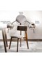 Zion 1+6 Dining Set Solid Wood - Brown Grey - 7