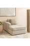Reem Left Arm Modular Chaise- Beige