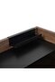 Litton Writing Desk With Shelves -dark Oak Black - 7