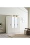 Premier 4 Door Wardrobe With Mirror - White - 3