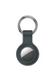 Airtag compatible silicone case with keychain - closed back, attachable to cat/dog collar