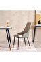 Brooklyn 1+6 Dining Set Marble - White Black" - 4