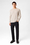Beige Crew Neck Sweater - 5