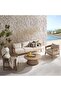 MOLTENI OUTDOOR SOFA SET 3+1+1+COFFEE TABLE-BEIGE