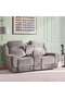 Tranquinest 2 Seater Recliner Sofa - Grey - 3