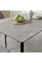 Arith 1+6 Dining Set Sintered Stone - Grey & Black - 3