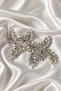 Crystal Stone Flower Motif Applique