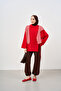 Women's Side Tie Tunic Red - 3