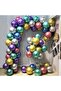 Chrome Balloons Mixed Color 50 Pieces - 4
