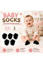 Londony Baby Ankle Socks – Black – 5 Pair Pack – Size 0–6 Months - 3