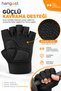 Fingerless Sports Gloves Fitness Weight Gloves Non-Slip Training Gloves with Wrist Support - 2