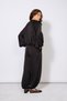 Textured Satin Balloon Pants with Elastic Waist Black - 4