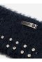 Girl's Skirt Hem Stone Detailed High Neck Sleeveless Dress - 4