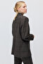Women's Plaid Patterned Blazer Jacket - 5