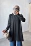 Mercerized Tunic with Shoulder Accessory Detail - Khaki - 4