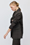 Women's Plaid Patterned Blazer Jacket - 3
