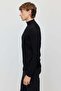 Men's Ribbed Half Turtleneck Knitwear Sweater - 2