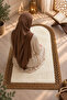 Duru Jute Straw Rope & Plush Prayer Mat with Non-Slip Base, Soft Textured Handmade Decorative Prayer Mat