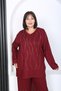 Women's Stone-Embellished Plus Size Suit - 5
