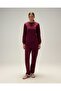 6Wf3009-Brd Women's Sweatshirt Burgundy - 4