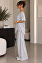 Kayık Yaka Casual Two-Piece Set with Wide Legs and Comfortable Cut - 2