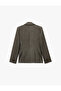 Long Sleeve Pocketed Double Breasted Blazer Jacket - 5