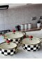 Enamel Cookware Set 3-Piece Checkerboard - 3