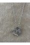 Silver Color Zircon Stone Endless Heart Figured Women's Necklace - 2