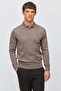 Men's Buttoned Polo Collar Slim Knit Sweater
