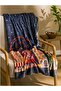 Tv Blanket Patterned Soft Textured Single Seat Shawl Home Blanket W6Ah88D8