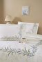 Ranforce -Levanda Mint- Single Duvet Cover Set with Elastic Sheets - 3