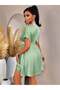 Rochie mini, verde - 2