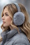 Gray Color Stone Plush Headphones