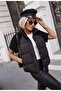 Imported Vest with Knitted Sleeves