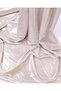 Cream-Colored, Shiny Foil-Printed, Thin, Flexible, Flowy Jersey Fabric for Dresses & Blouses, Width: 140cm - 6