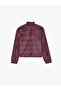 Comfortable Fit Stand Collar Half Zipper Long Sleeve Velvet Pajama Top - 2