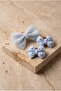 Girl's 3-Piece Bowknot Buckle Set Blue - 2