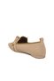 Women's Knitwear Beige-Tan Ballerina Knitted Textured Elegant Bow Detailed Casual Shoes 855216 - 4